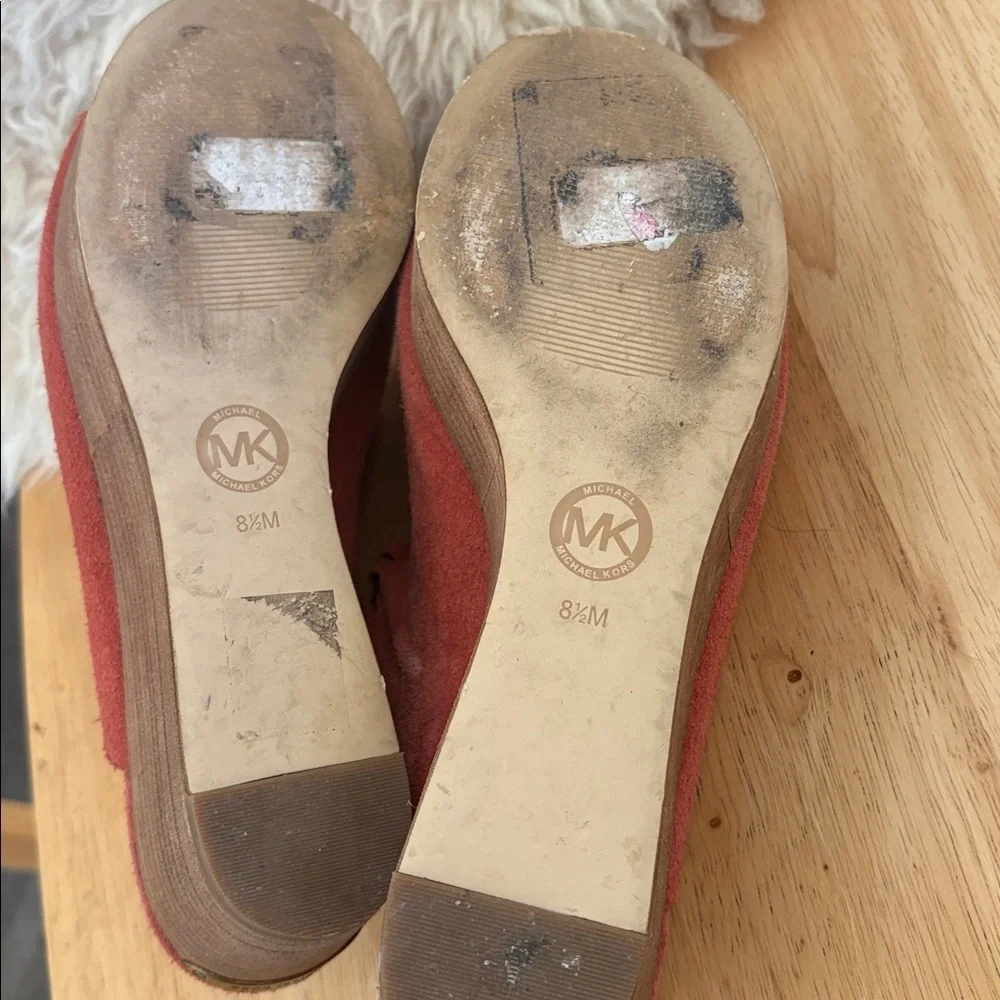 Michael Kors Westley mule platform suede sandals 8.5